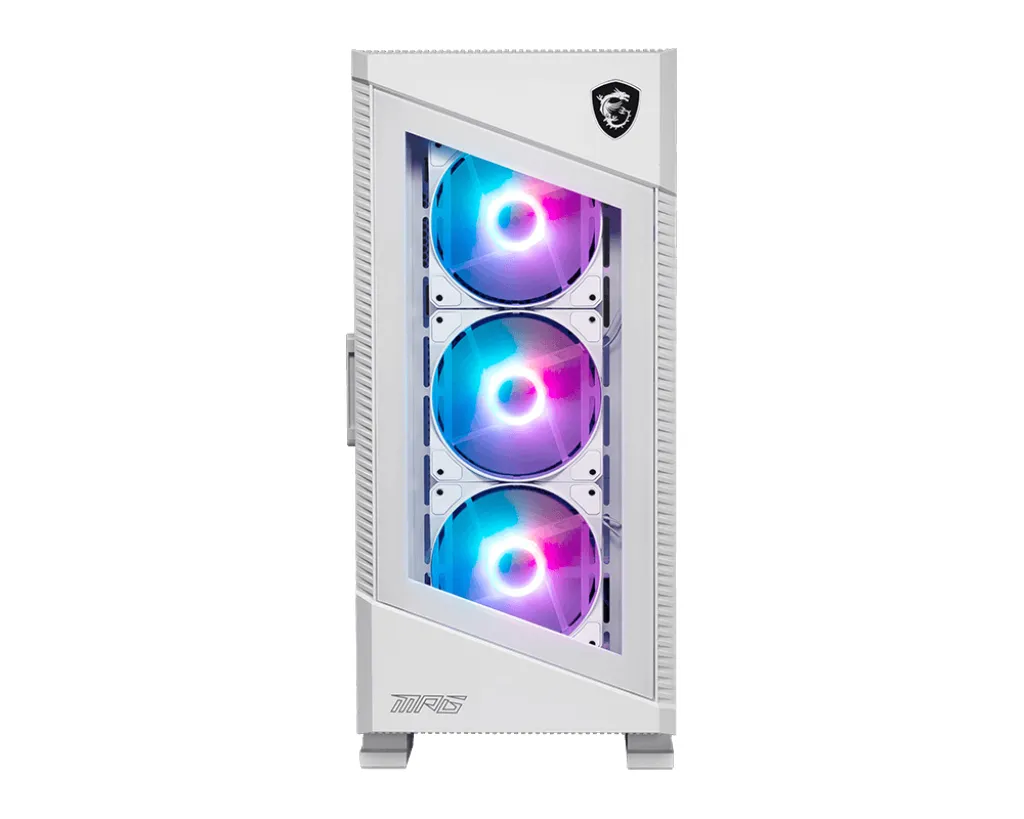 MSI MPG Velox 100R - midi chassi med fönster, Vit