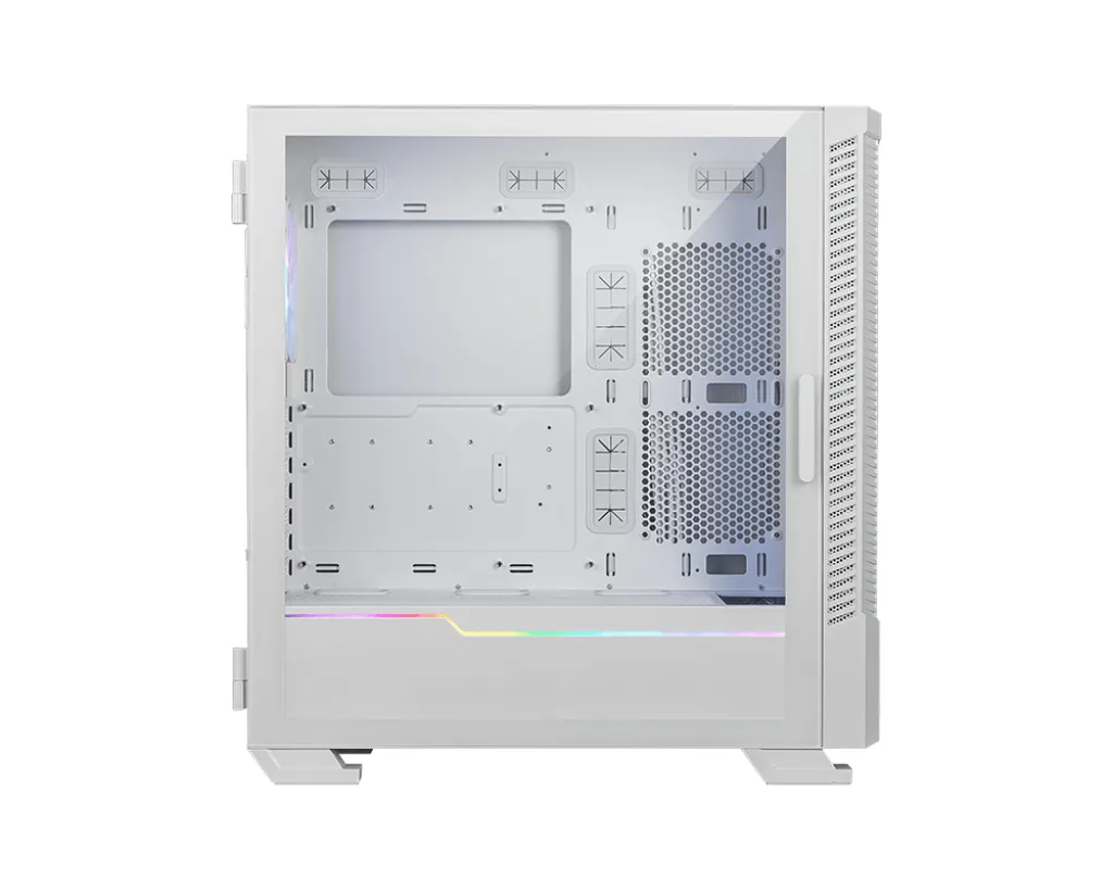 MSI MPG Velox 100R - midi chassi med fönster, Vit