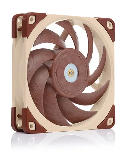 Noctua NF-A12x25 5V, 120mm, PWM -chassi fl&auml;kt, Beige/Red
