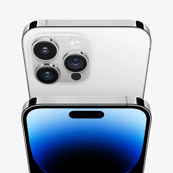 Kunnostettu iPhone 14 Pro 128 Gt -puhelin, Hopea (Erinomainen kunto)
