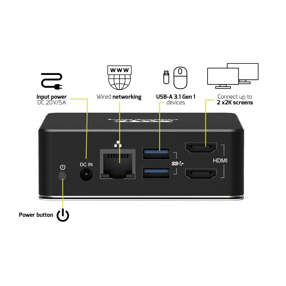 PORT Designs USB-A / USB-C Docking Station /901908