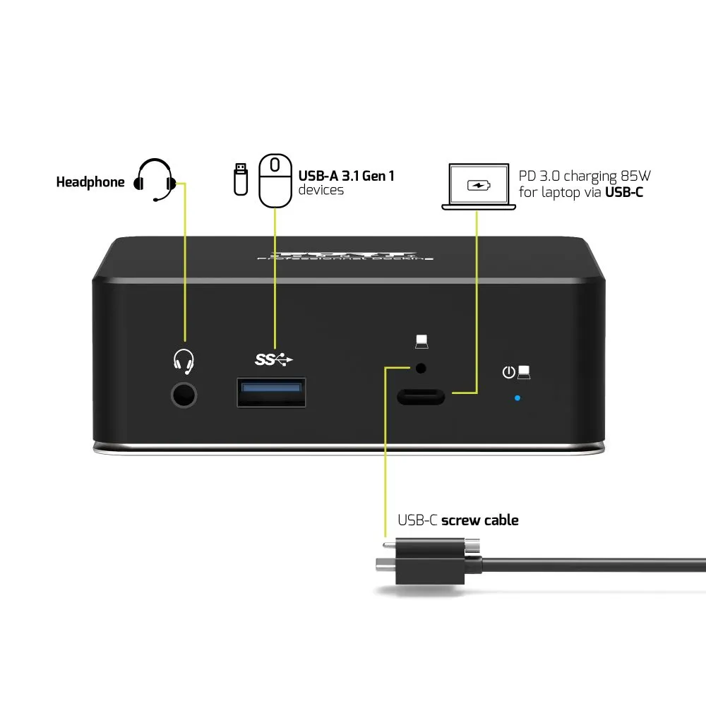 PORT Designs USB-A / USB-C Docking Station /901908