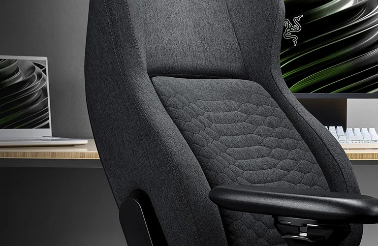 Razer Iskur XL Dark Gray Fabric - spelstol, mörkgrå
