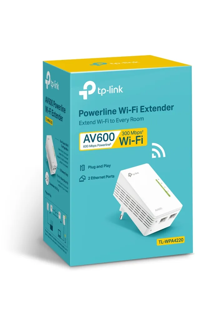 TP-LINK TL-WPA4220 - Silta - HomePlug AV (HPAV) - 802.11b/g/n - sein&auml;pistorasiaan kytkett&auml;v&auml;