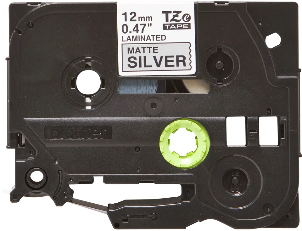 BROTHER TZEM931 12 BLACK ON SILVER MET-M