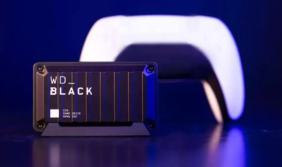 WD Black D30 500GB USB-C - External SSD, Black