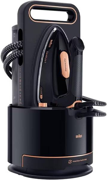 Braun CareStyle 9 IS 9090 BK -h&ouml;yrysilityskeskus, 2700 W, 9 bar, 2 l, musta/kupari
