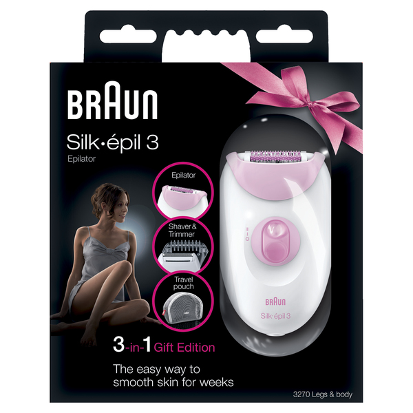 BRAUN EPILAATTORI EVERSOFT SE3270 Smart Light, Mukana shaver ajop&auml;&auml; ja 20 pinsetin epilointip&auml;&auml;. SoftLift-toiminto nostaa my&ouml;s ihonmy&ouml;t&auml;iset karvat epiloitavaks