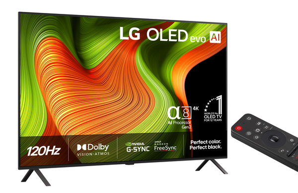 LG OLED B5 55" 4K webOS 25 TV, 120 Hz, Dolby Vision, HDR10