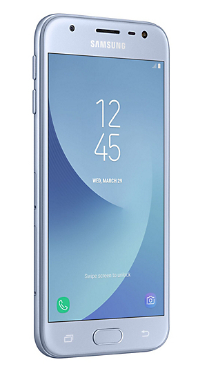Samsung Galaxy J3 (2017) 16 Gt, DUAL SIM -mobiltelefon, silver