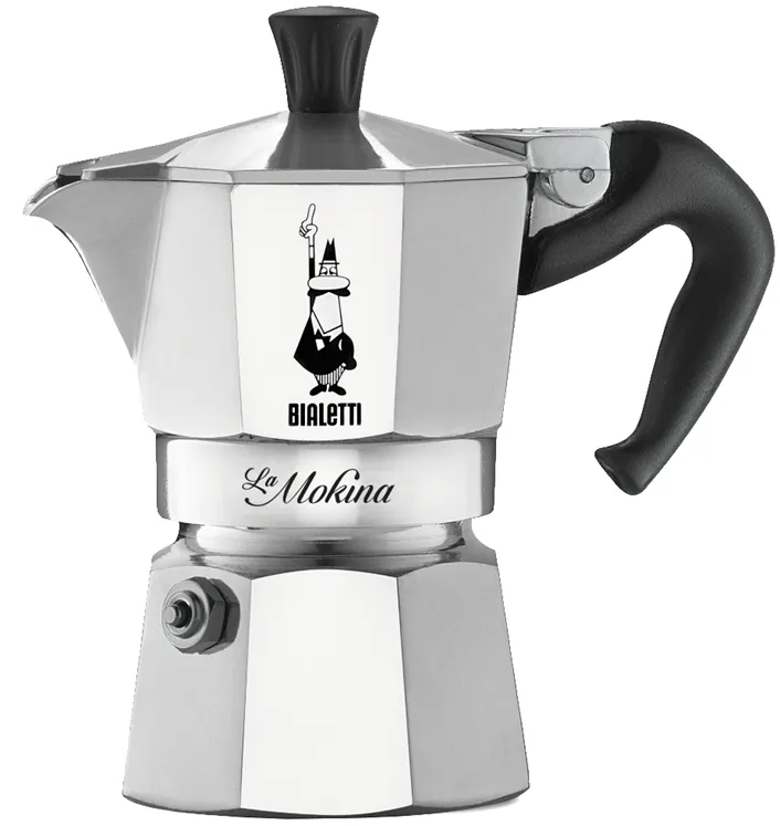 Bialetti La Mokina mokabryggare, 1 kopp, aluminium, rostfritt st&aring;l