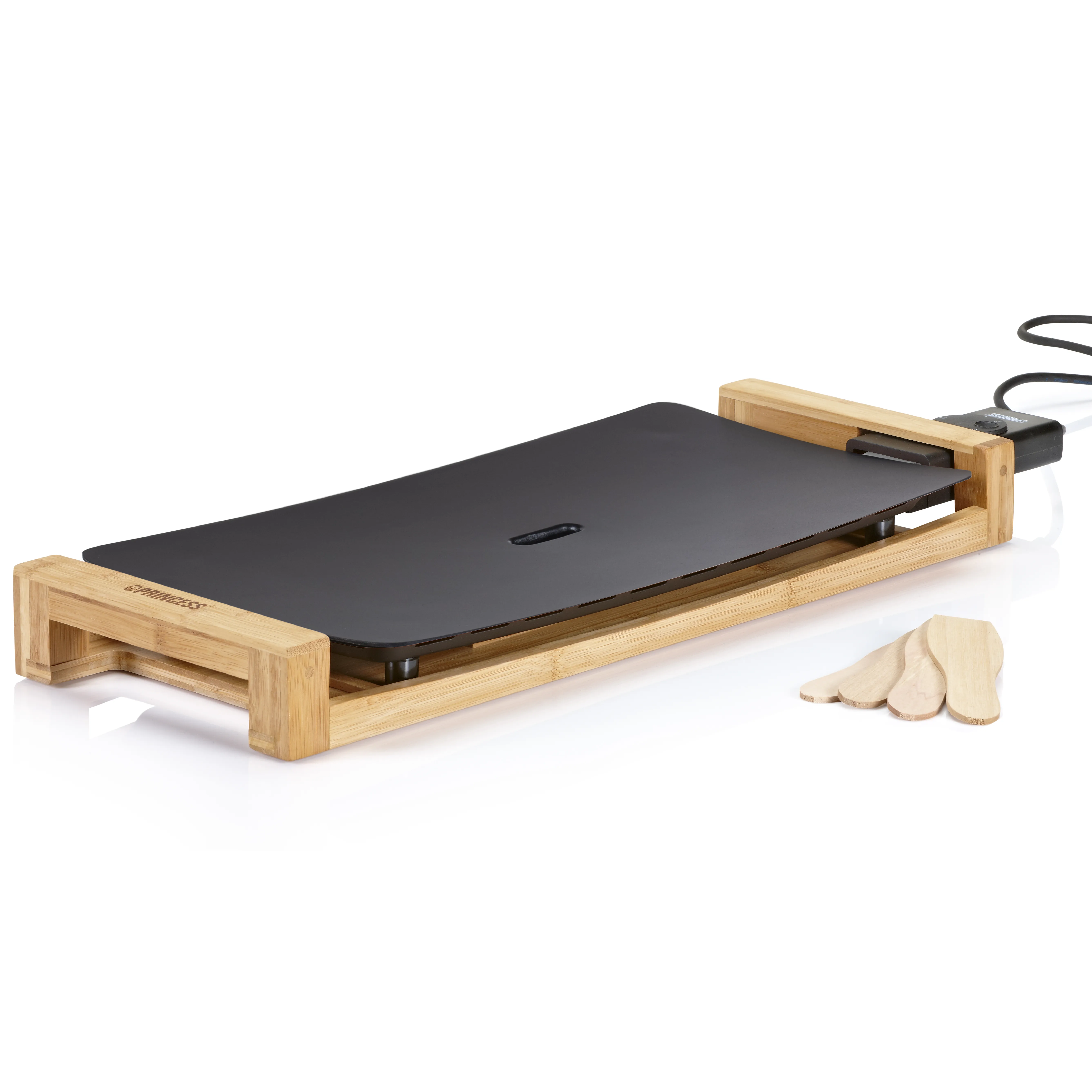 Princess Table Chef Pure Black Table Grill, Black, 2200 W, 50 x 25 cm