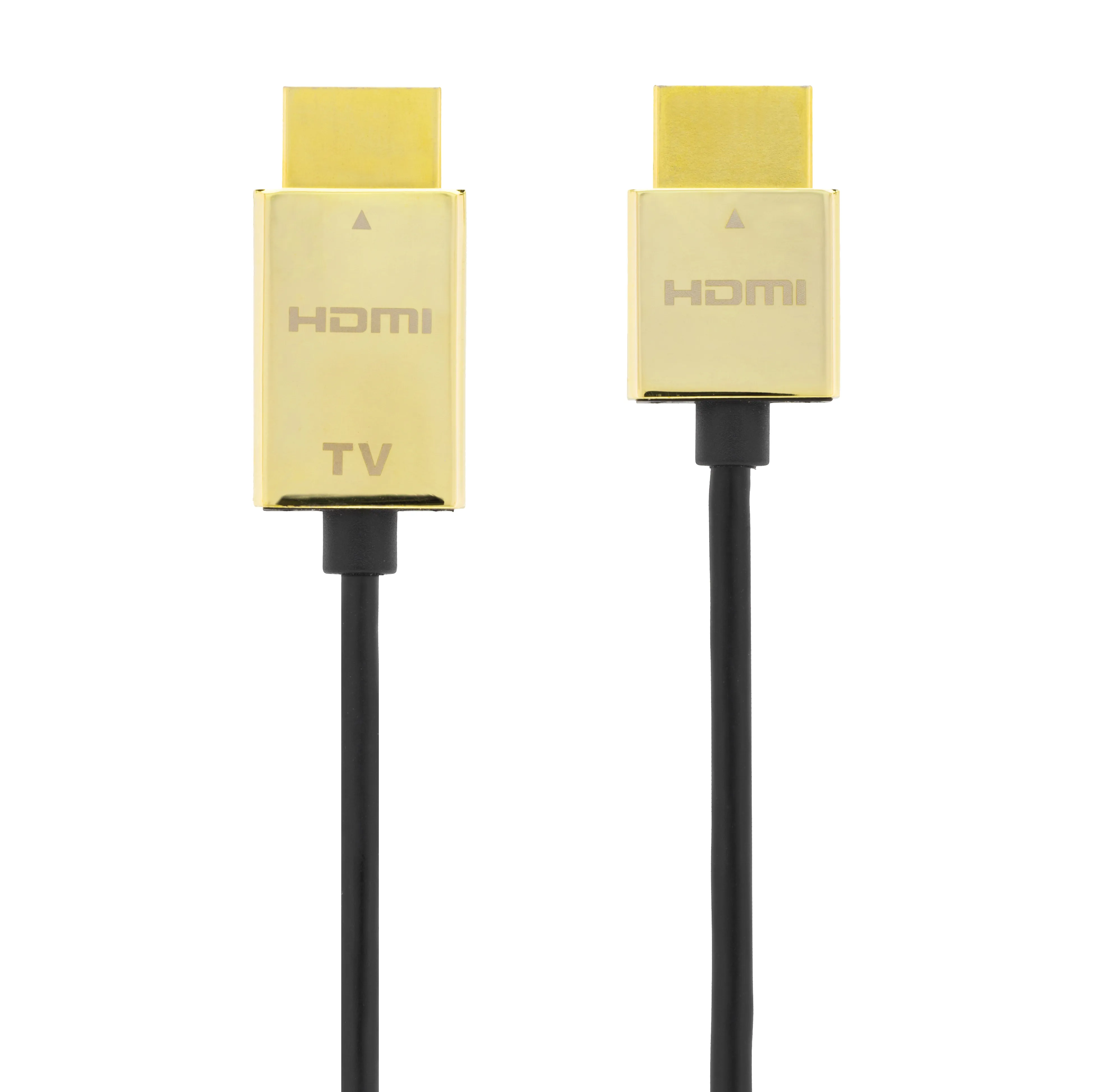 Deltaco Ultra-thin HDMI 2.0 cable, 3m, black/gold