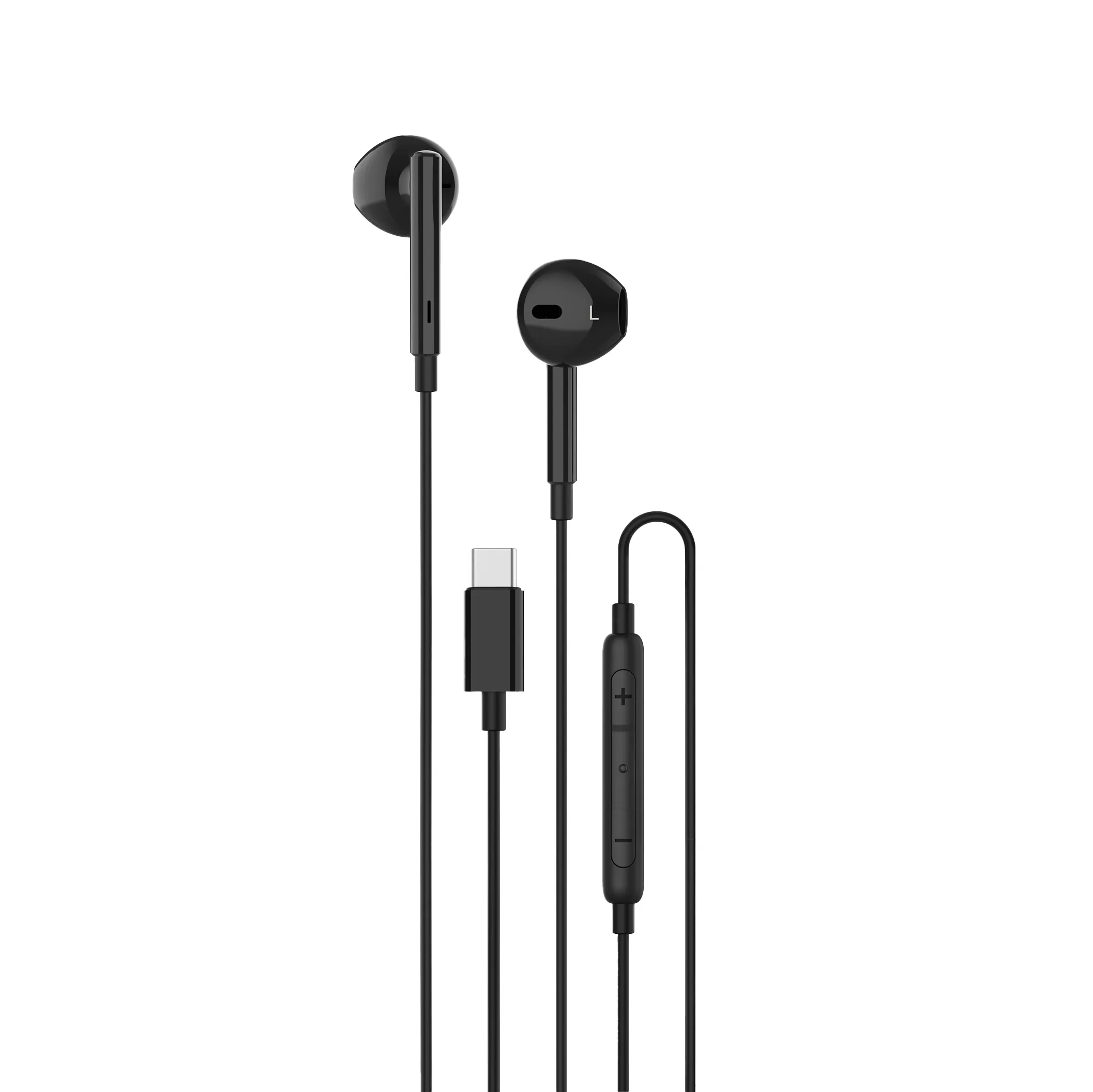 Unisynk USB-C In-ear Headphones, Black