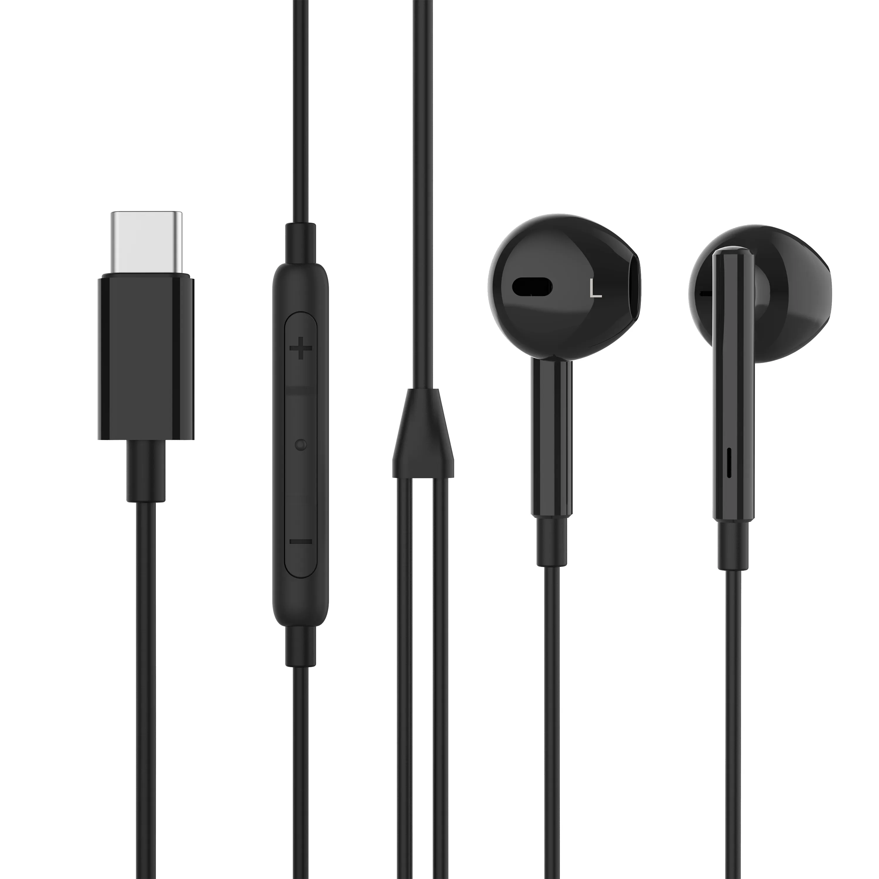 Unisynk USB-C In-ear Headphones, Black