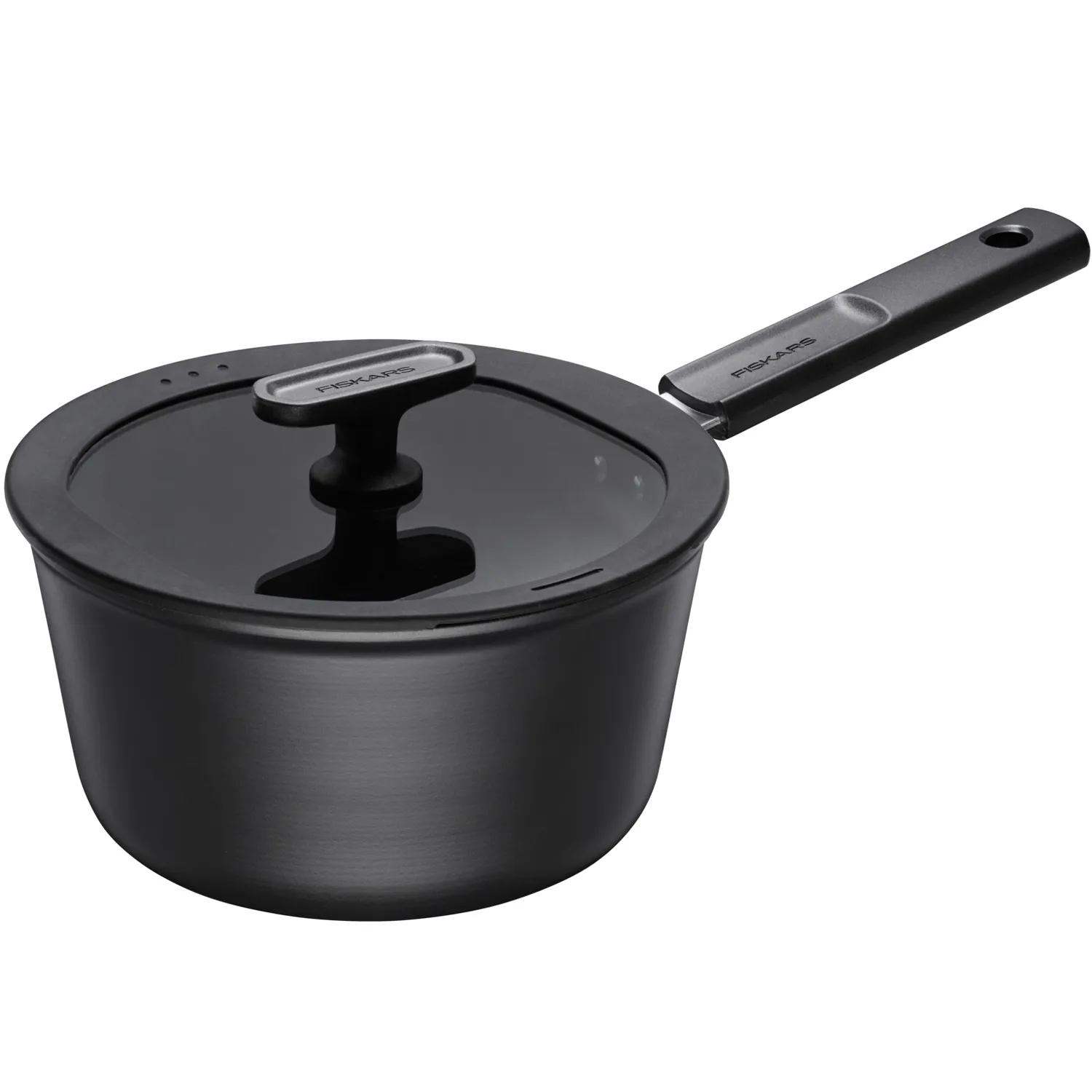 Fiskars Hard Face - saucepan with lid, 2.5 L, ceramic
