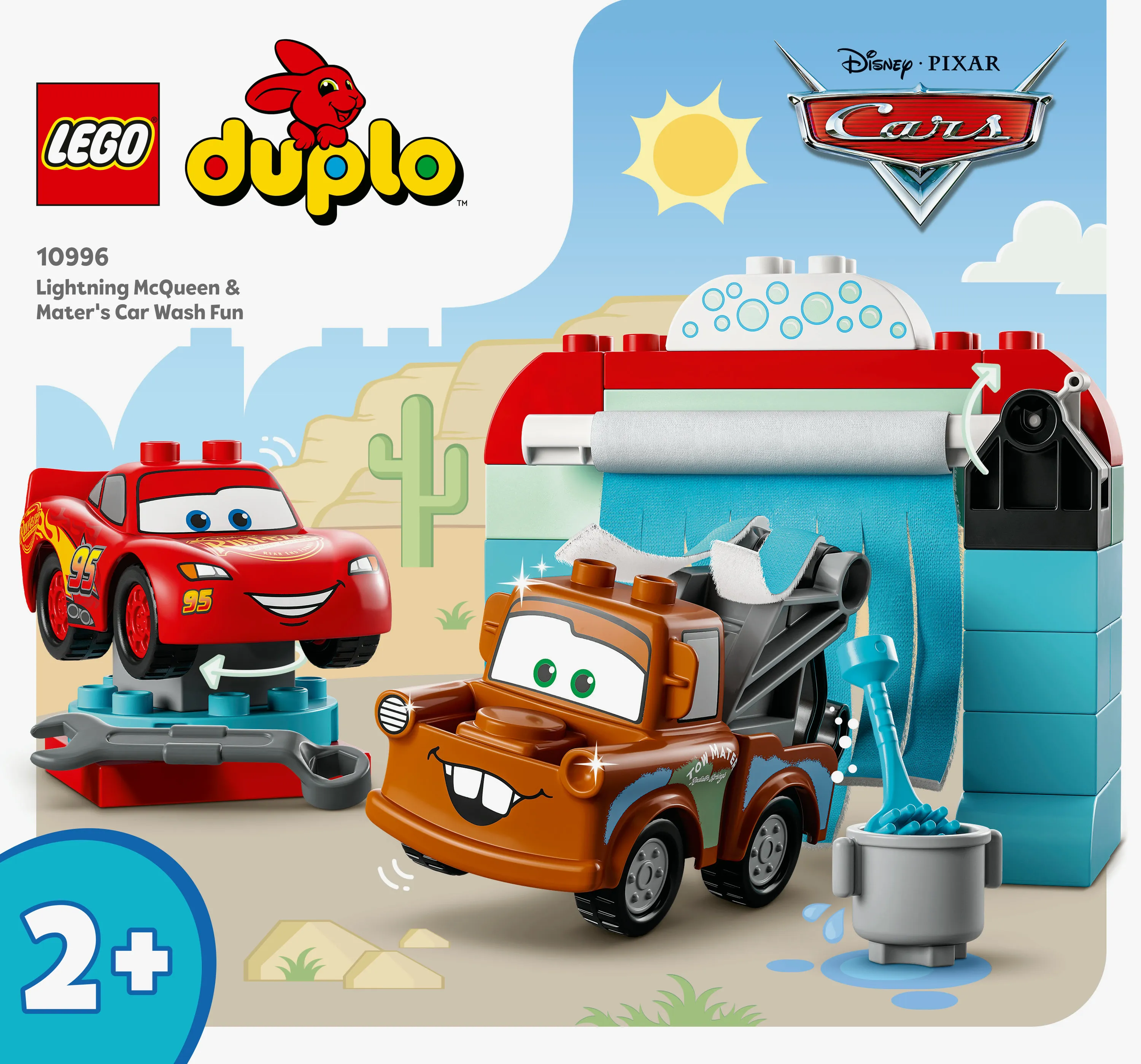 Lego Duplo Lightning McQueen and Mater at the Car Wash 10996