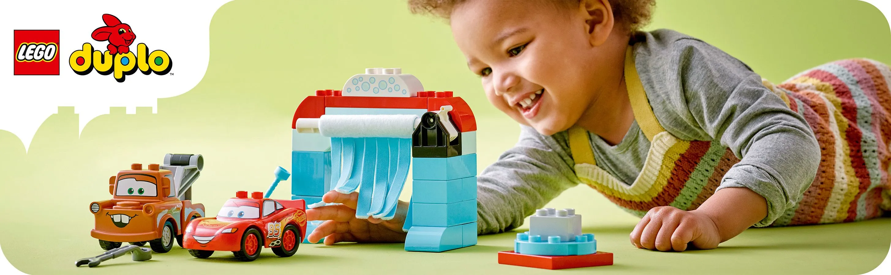 Lego Duplo Lightning McQueen and Mater at the Car Wash 10996