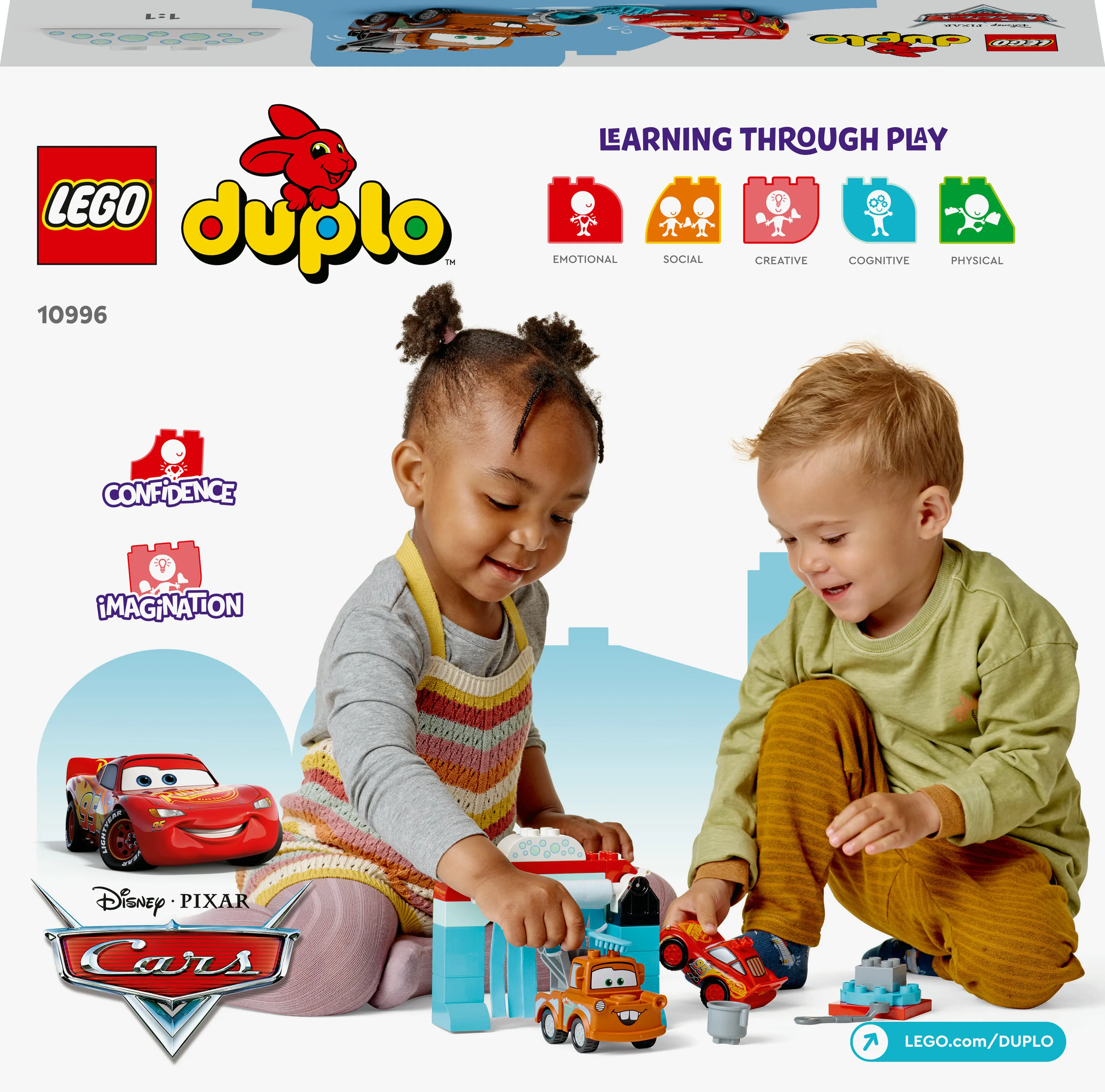 Lego Duplo Lightning McQueen and Mater at the Car Wash 10996