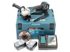 Makita 18 V Angle Grinder, includes battery (2 x 5.0 Ah) and charger, MAKPAC 2