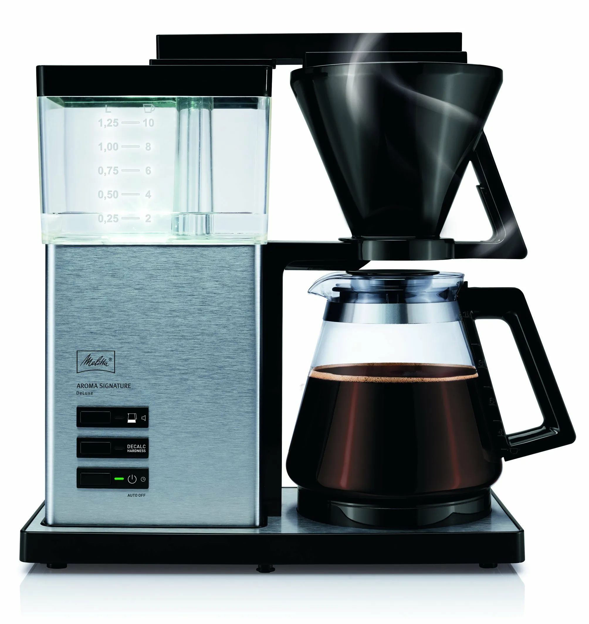 Melitta Aroma Signature De Luxe -kahvinkeitin, hopea