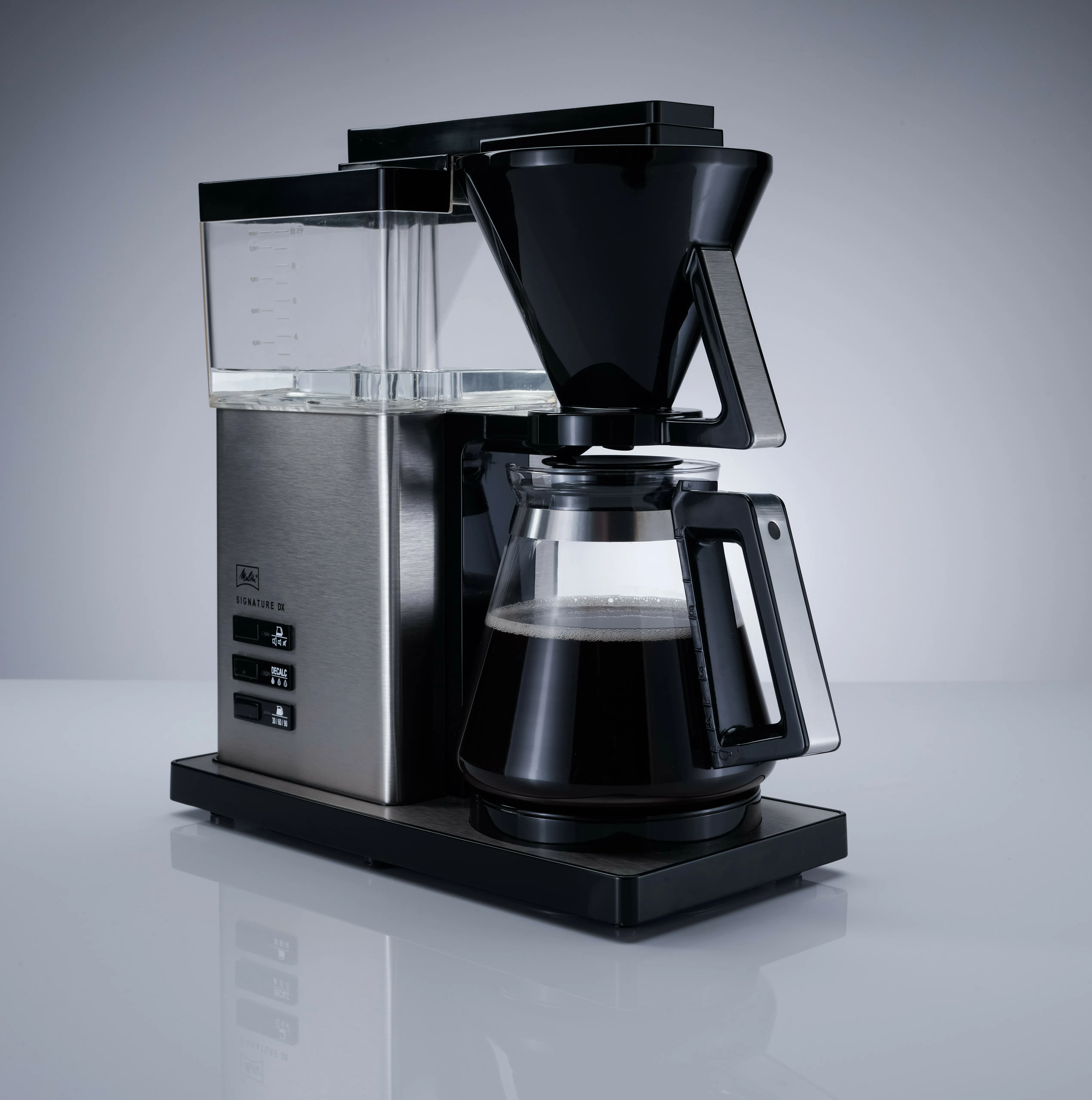 Melitta Aroma Signature De Luxe -kahvinkeitin, hopea