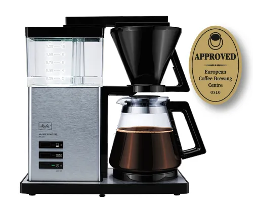 Melitta Aroma Signature De Luxe -kahvinkeitin, hopea