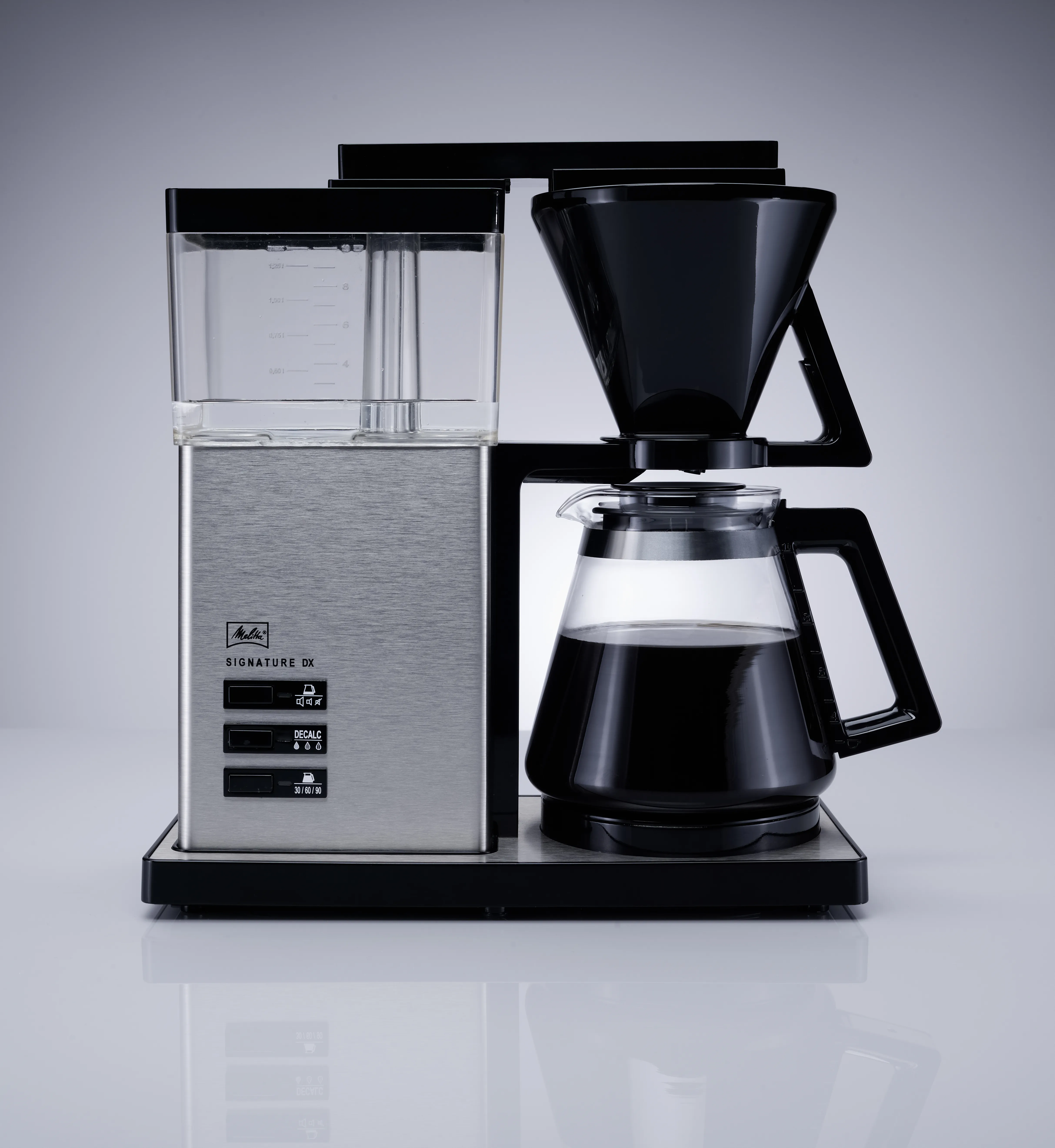 Melitta Aroma Signature De Luxe -kahvinkeitin, hopea
