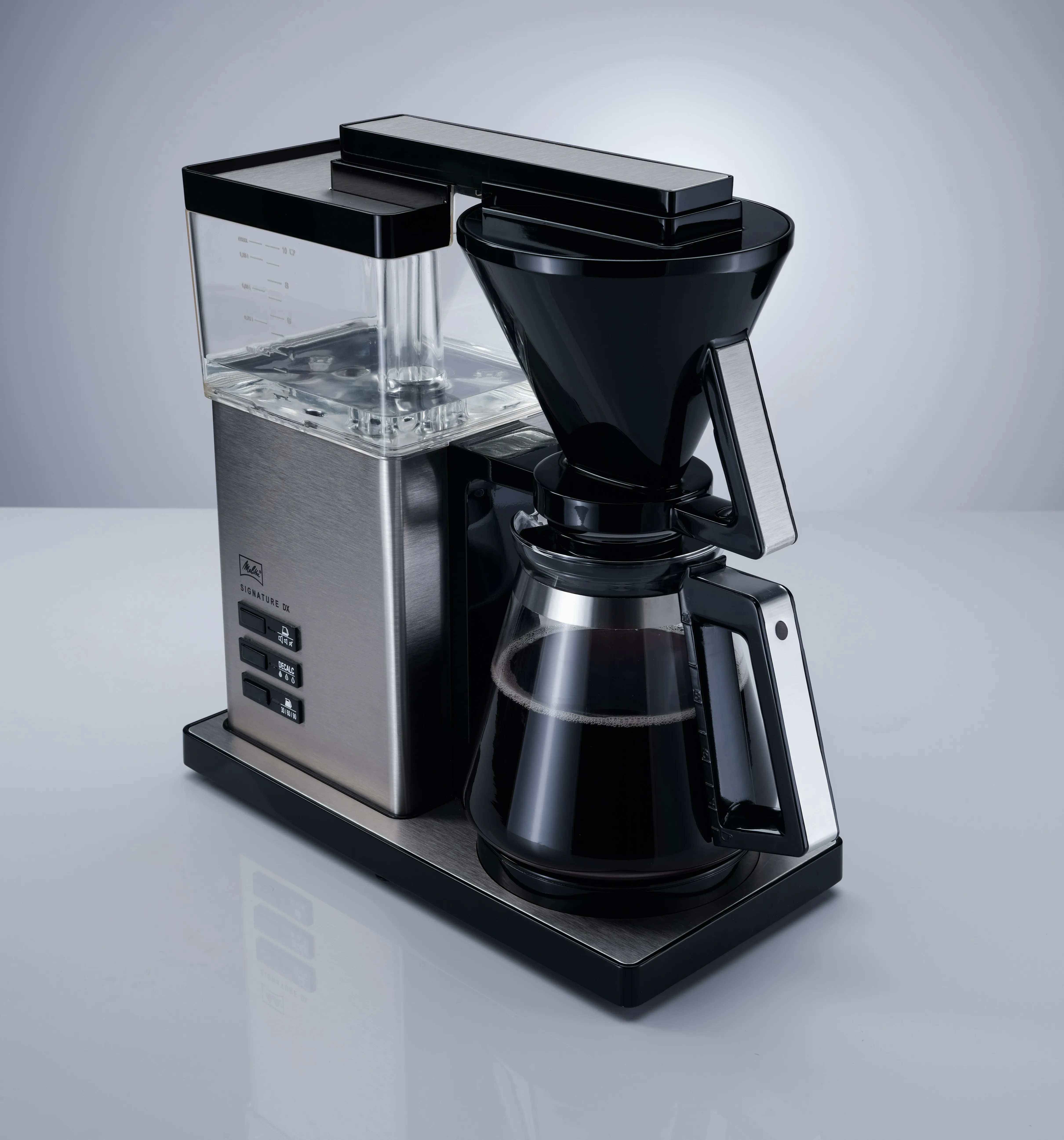 Melitta Aroma Signature De Luxe -kahvinkeitin, hopea