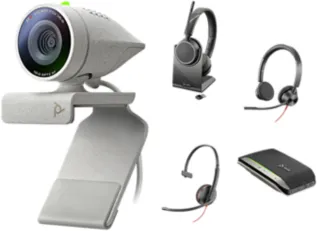 Poly Studio P5, 1080p - webcam, silver