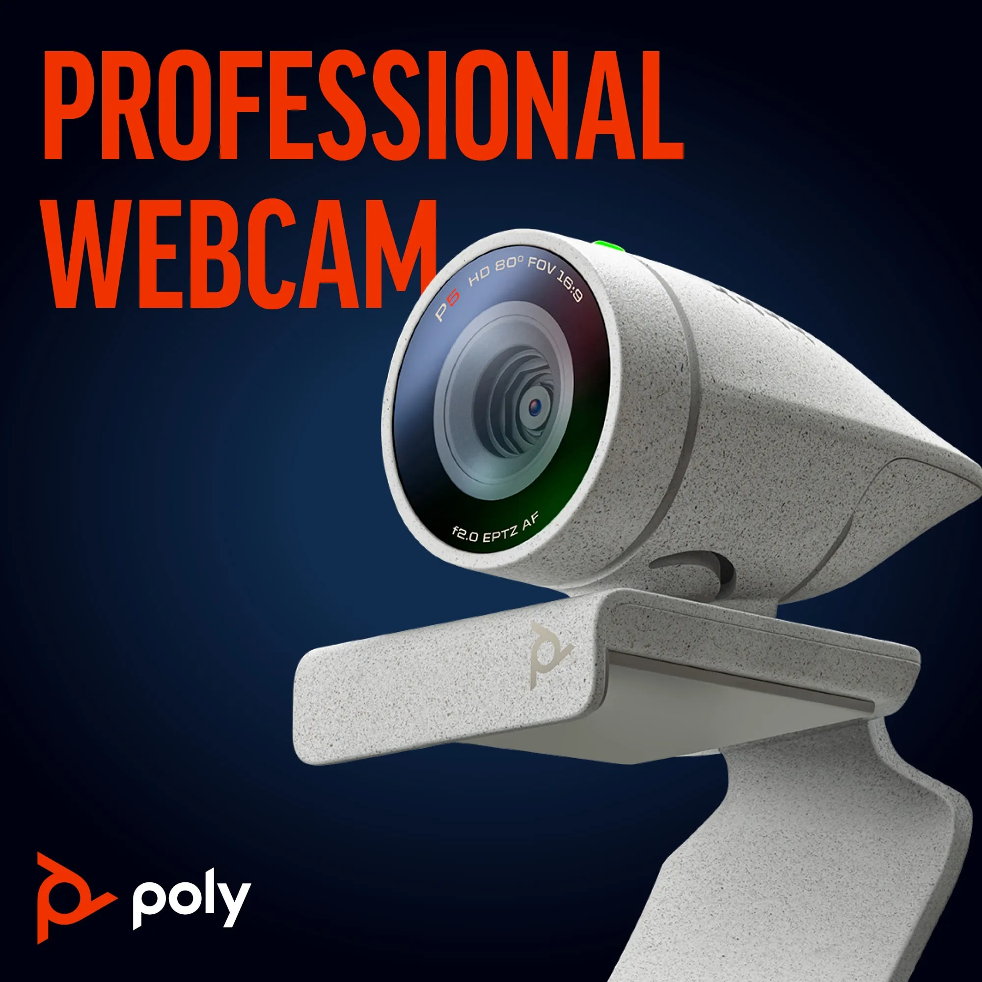 Poly Studio P5, 1080p - webcam, silver