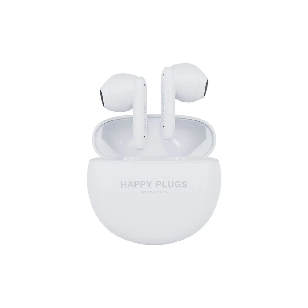 Happy Plugs Joy Lite Wireless Earbuds, White