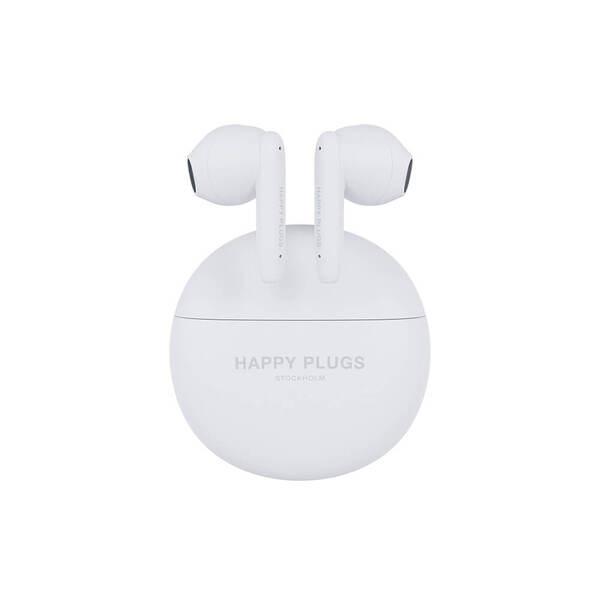 Happy Plugs Joy Lite -langattomat nappikuulokkeet, valkoinen