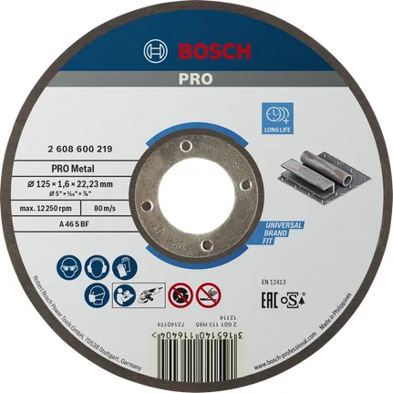 Bosch Cutting disc straight 125mm