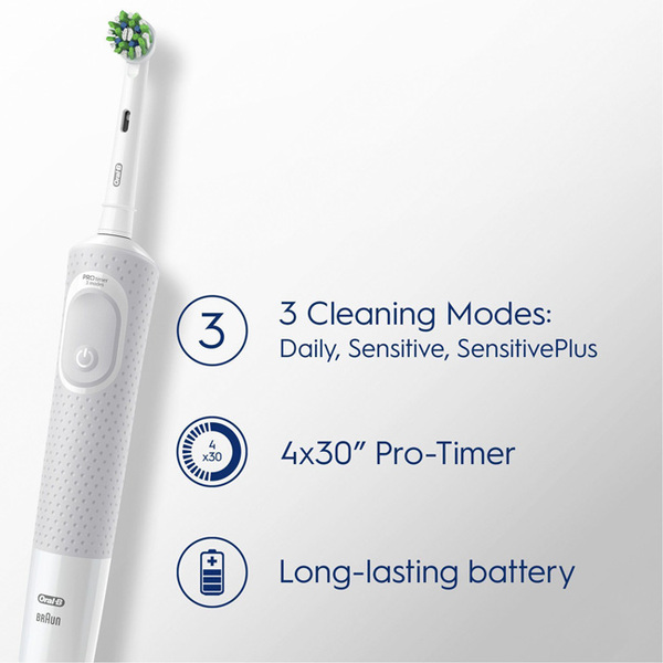 Oral-B Vitality Pro -s&auml;hk&ouml;hammasharja, valkoinen