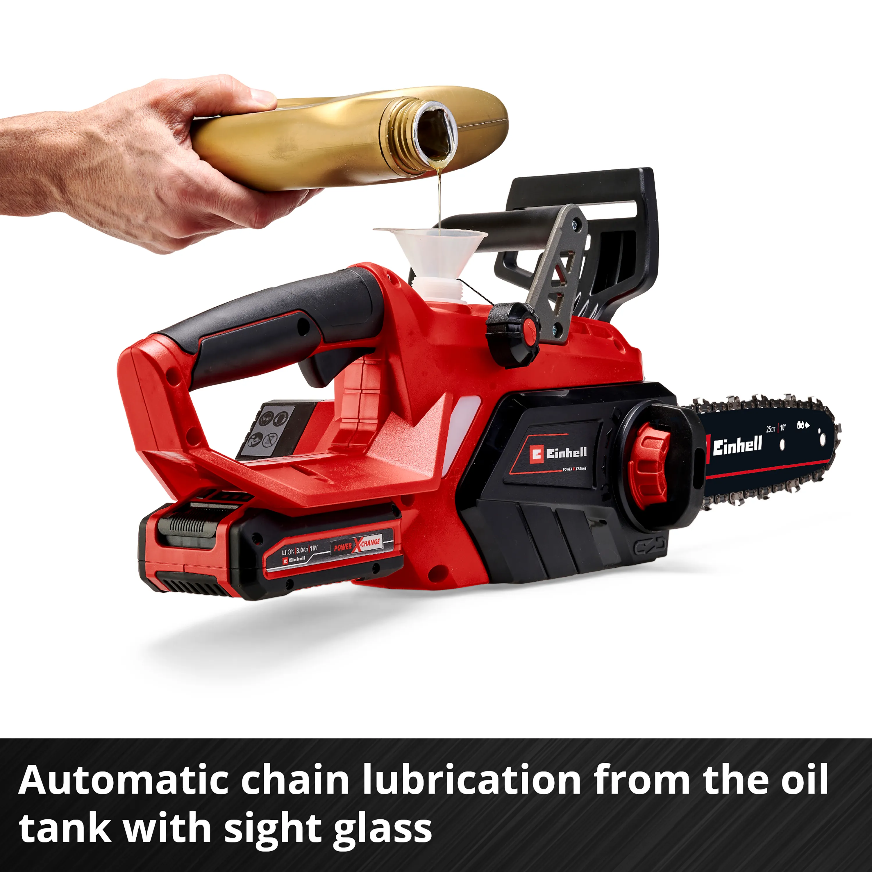Einhell GE-LC 18 Li Kit - red / black - Li-ion Battery 3.0Ah