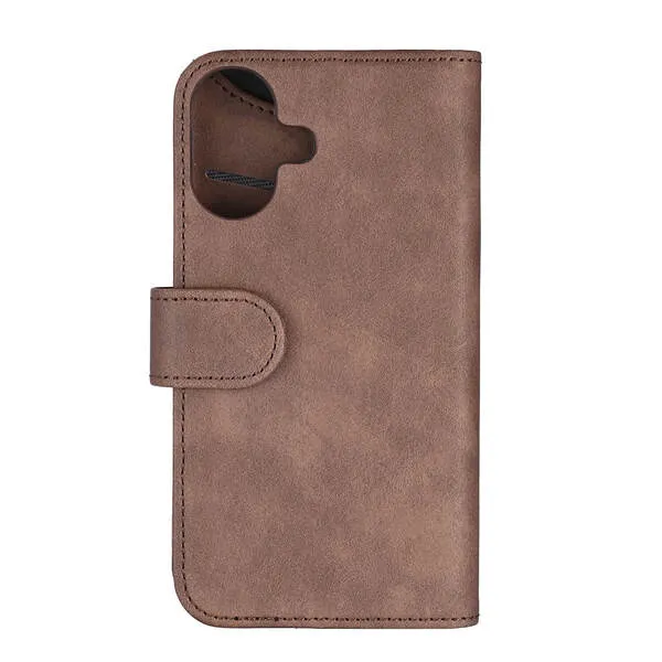 GEAR Wallet MagSeries, iPhone 16 - plånboksfodral, Brun
