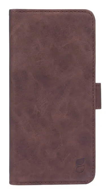 GEAR Wallet, Galaxy A22 5G - pl&aring;nboksfodral, Brun
