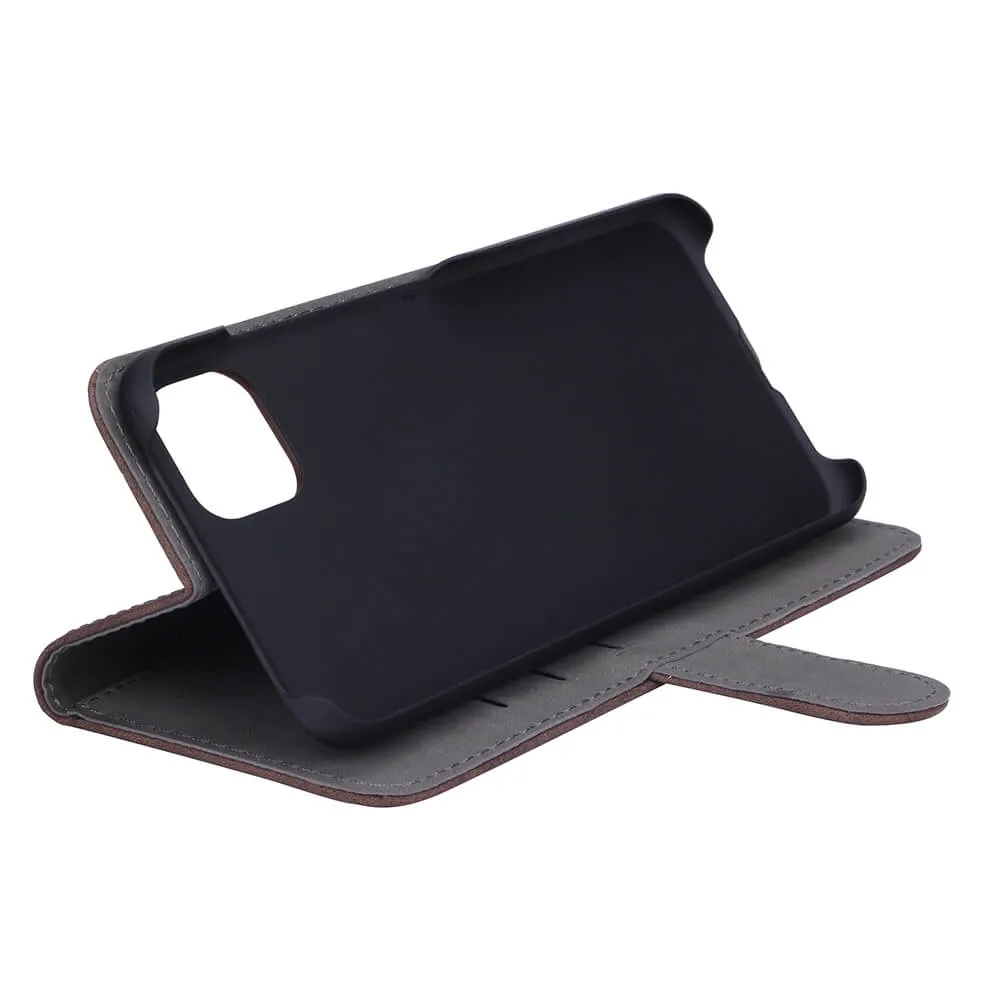GEAR Wallet, Galaxy A22 5G - pl&aring;nboksfodral, Brun