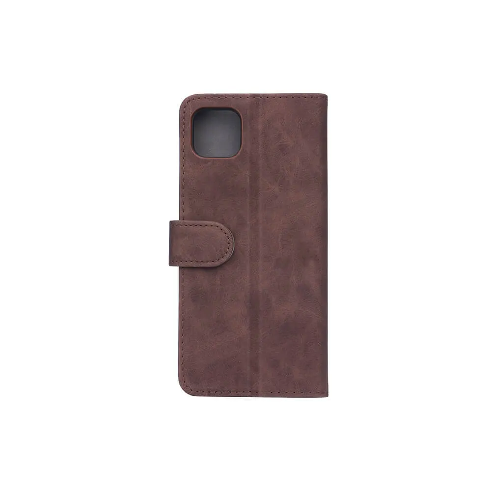 GEAR Wallet, Galaxy A22 5G - pl&aring;nboksfodral, Brun
