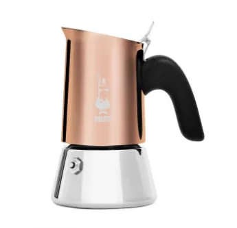 Bialetti Venus Moka-kannu 0,09 L Kuparin väri, Ruostumaton teräs