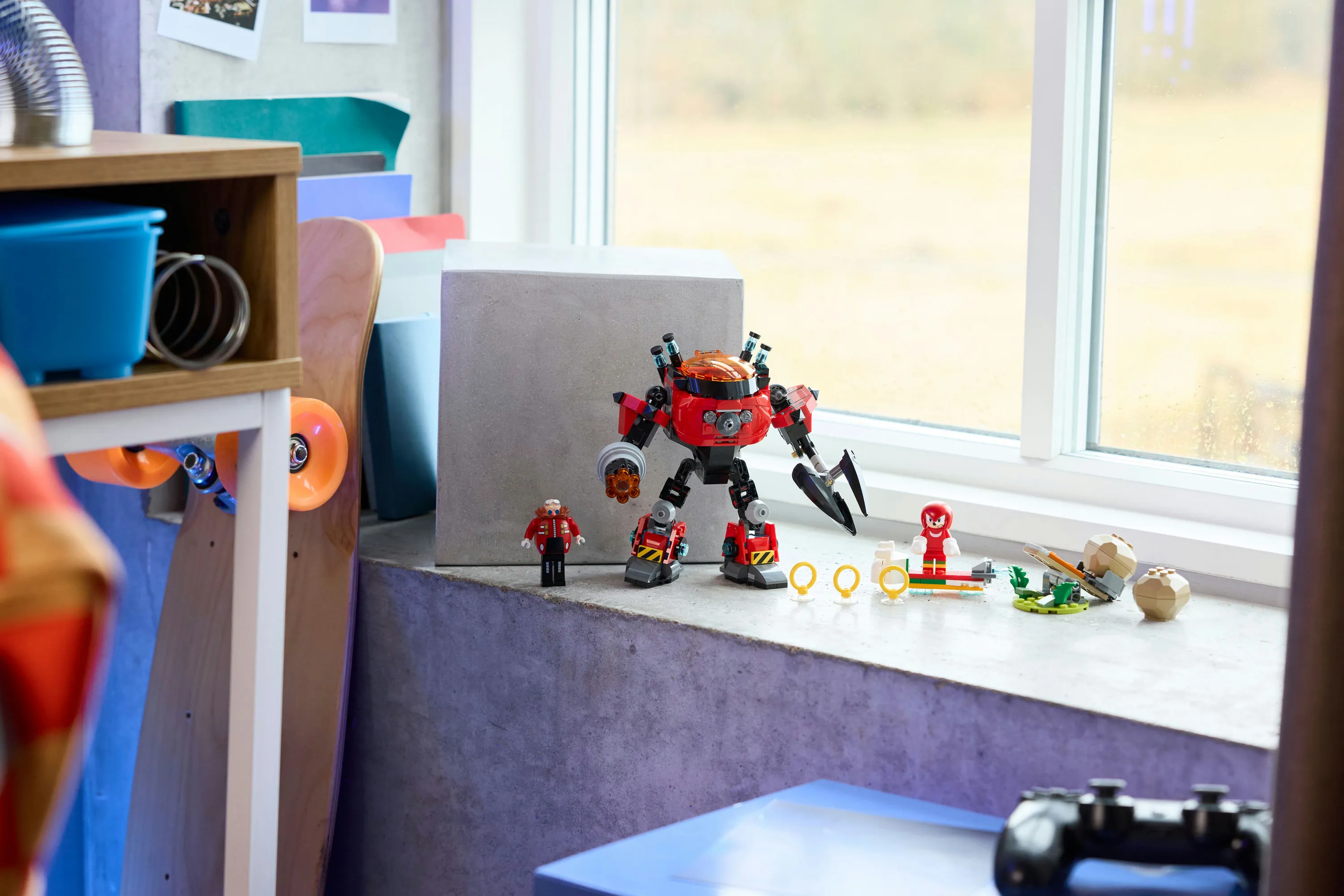 LEGO Sonic the Hedgehog Knuckles mot Dr. Eggman och Egg Crusher-robot 77005