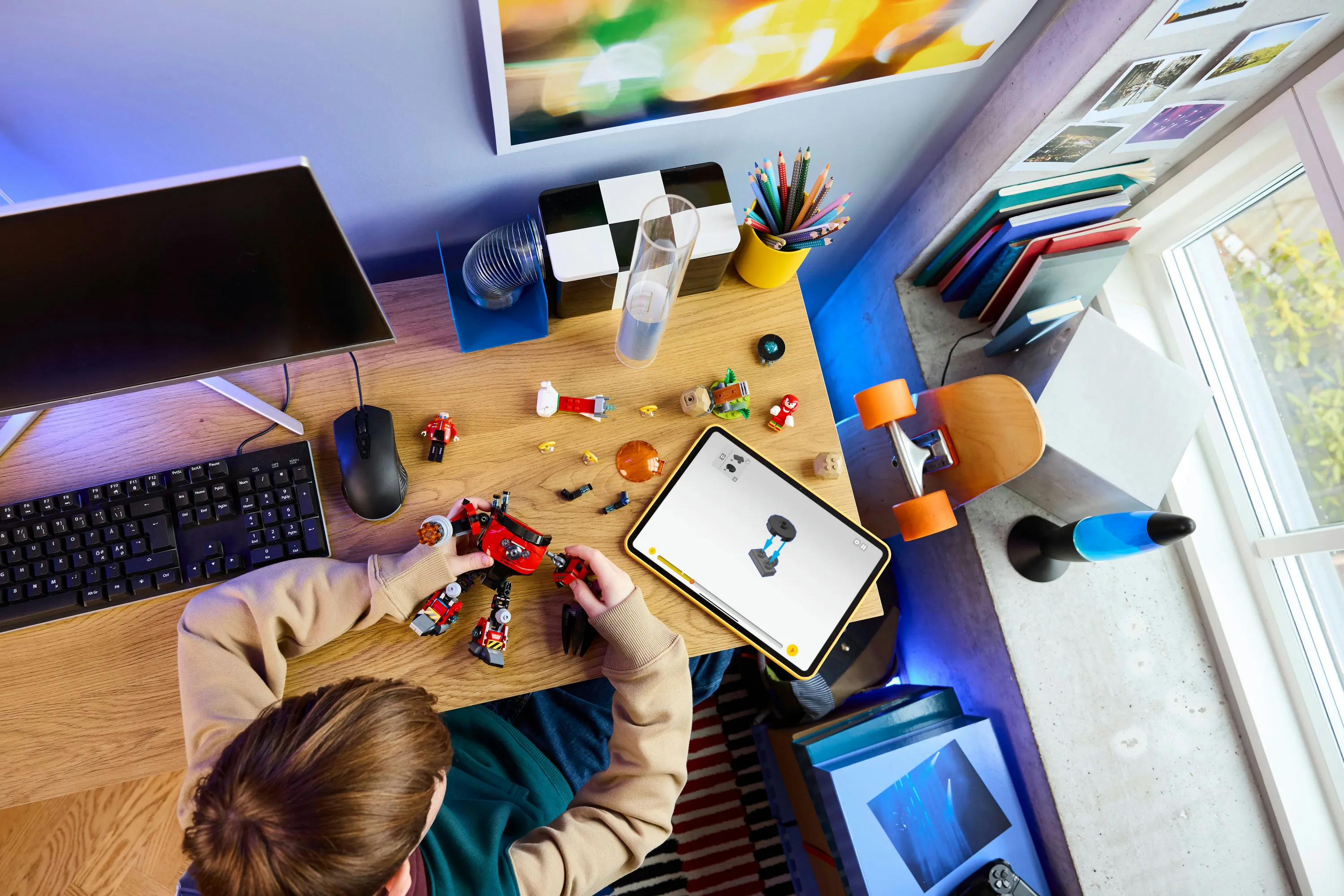 LEGO Sonic the Hedgehog Knuckles mot Dr. Eggman och Egg Crusher-robot 77005