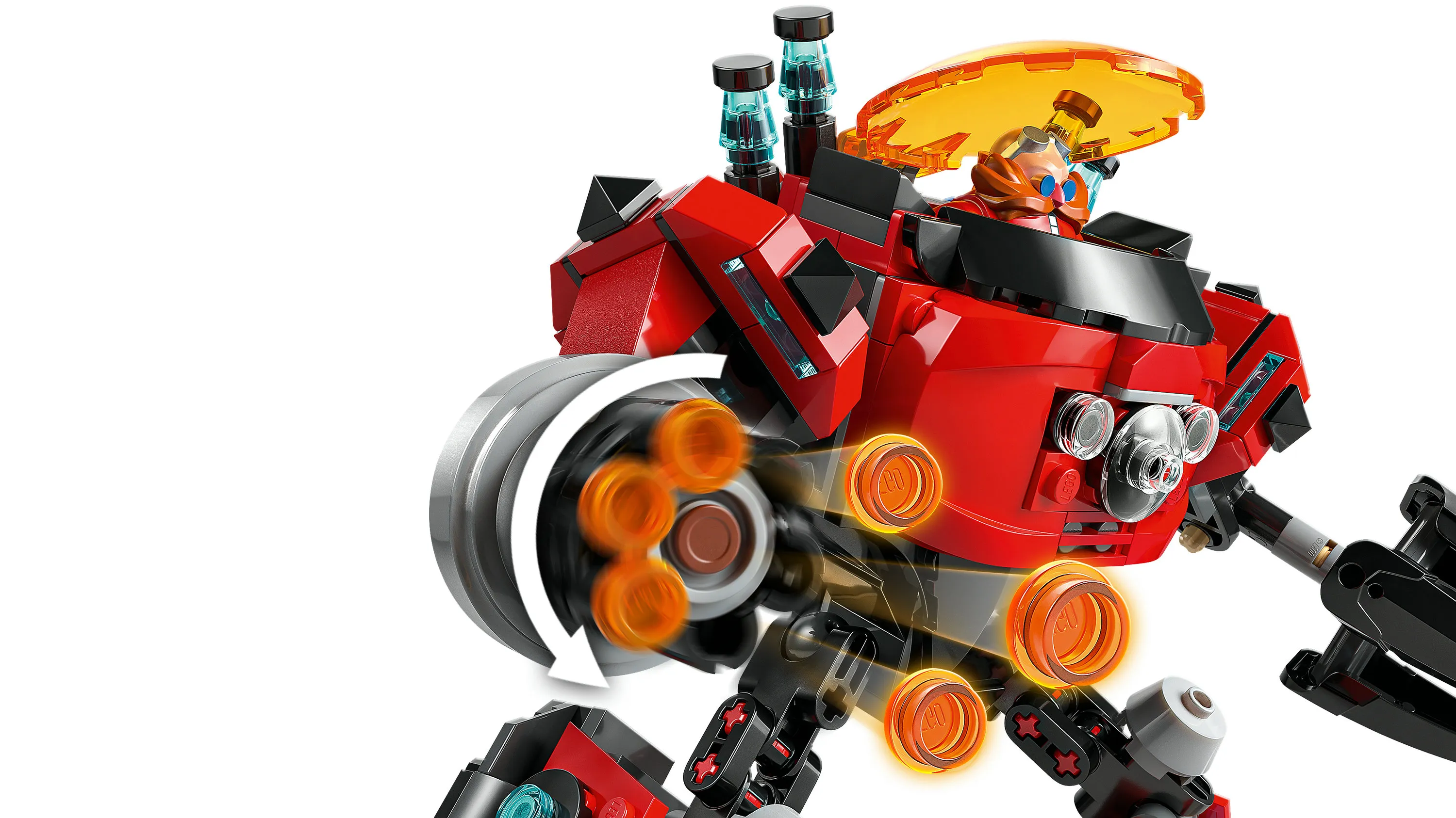 LEGO Sonic the Hedgehog Knuckles mot Dr. Eggman och Egg Crusher-robot 77005