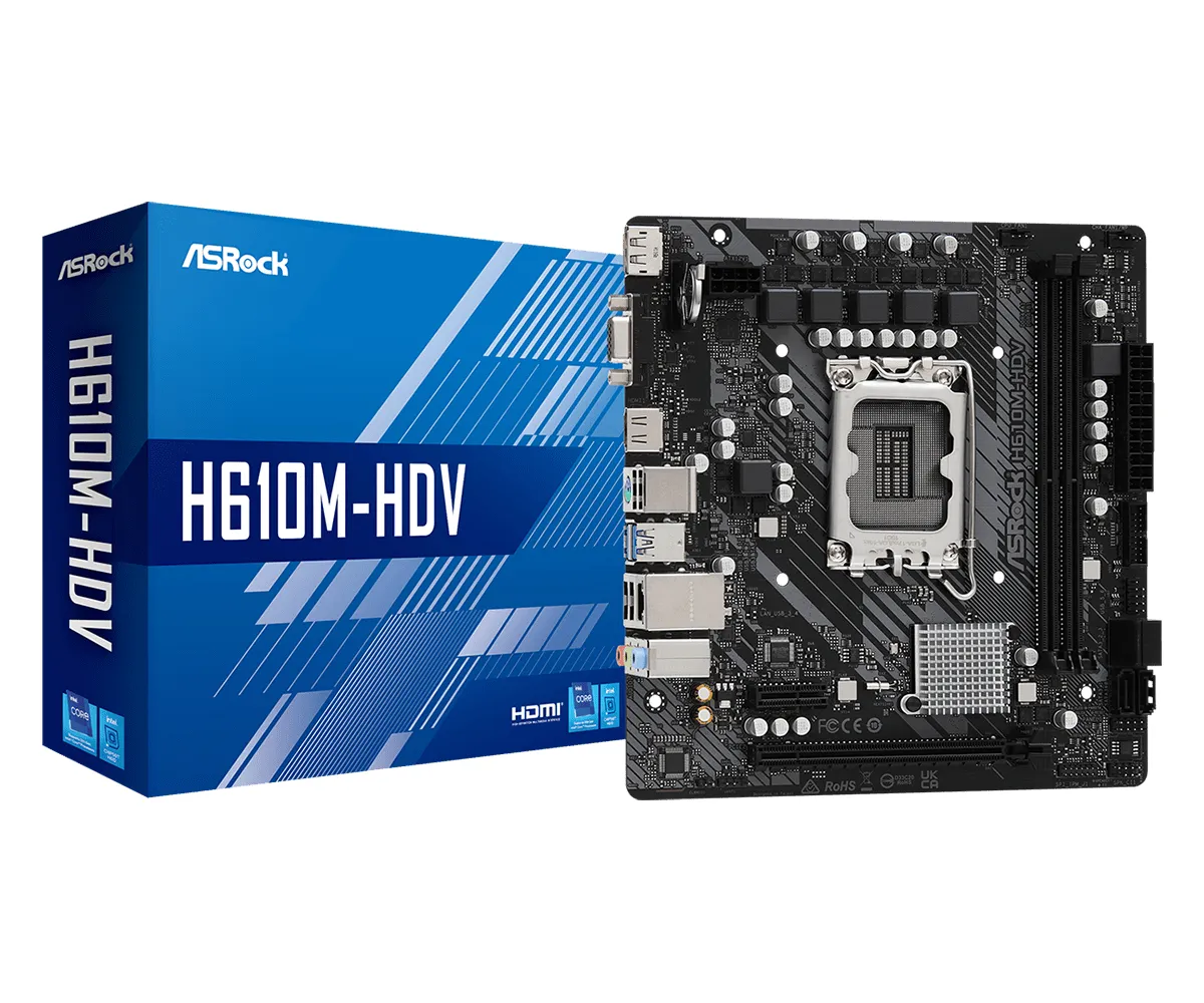 ASRock H610M-HDV mATX - moderkort