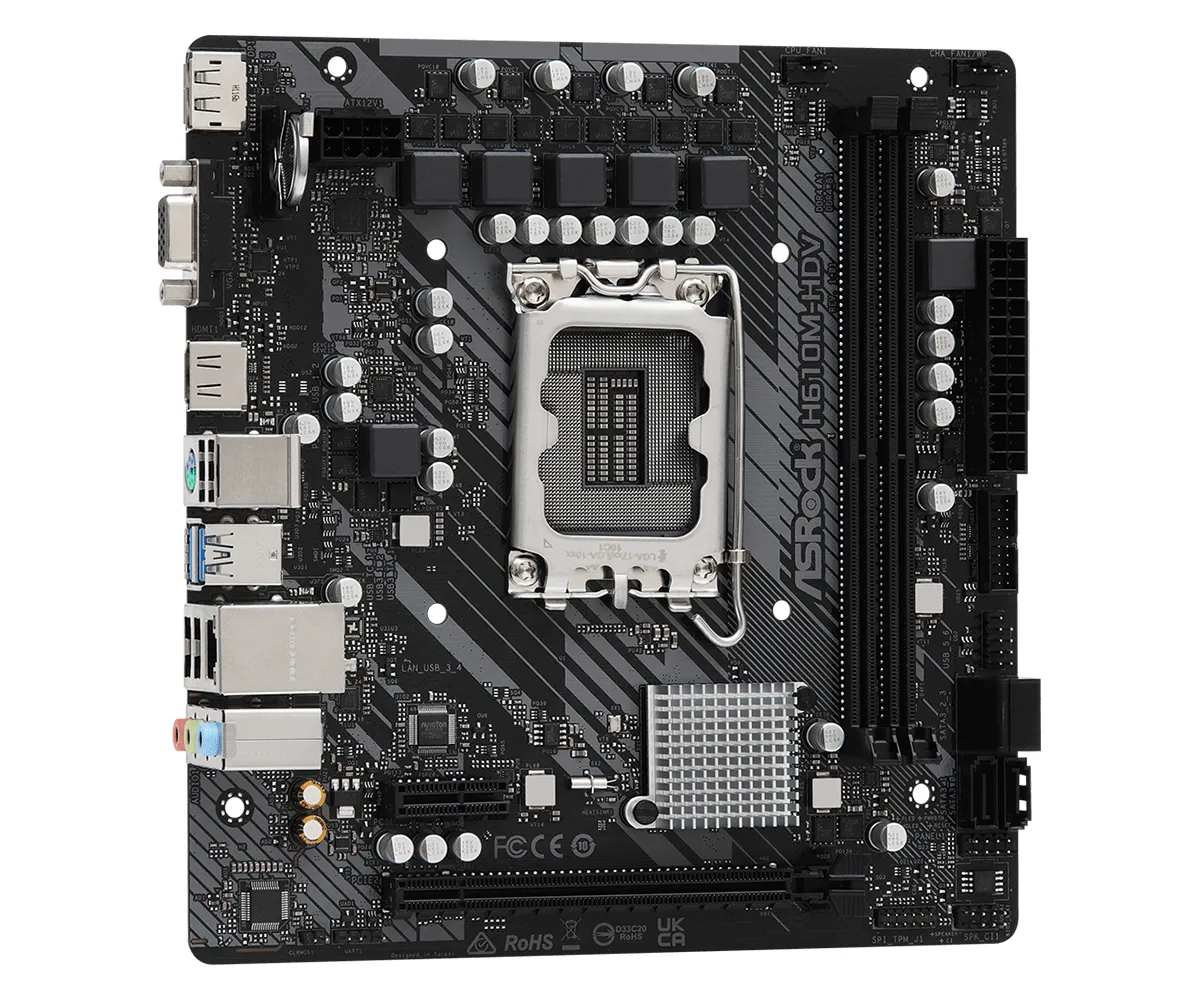 ASRock H610M-HDV mATX - moderkort