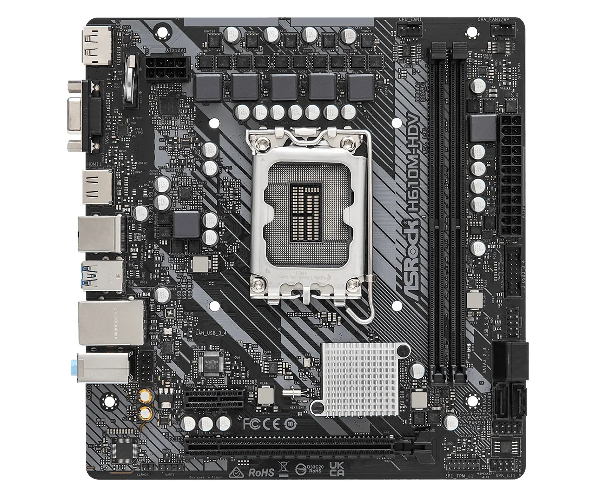 ASRock H610M-HDV mATX - moderkort