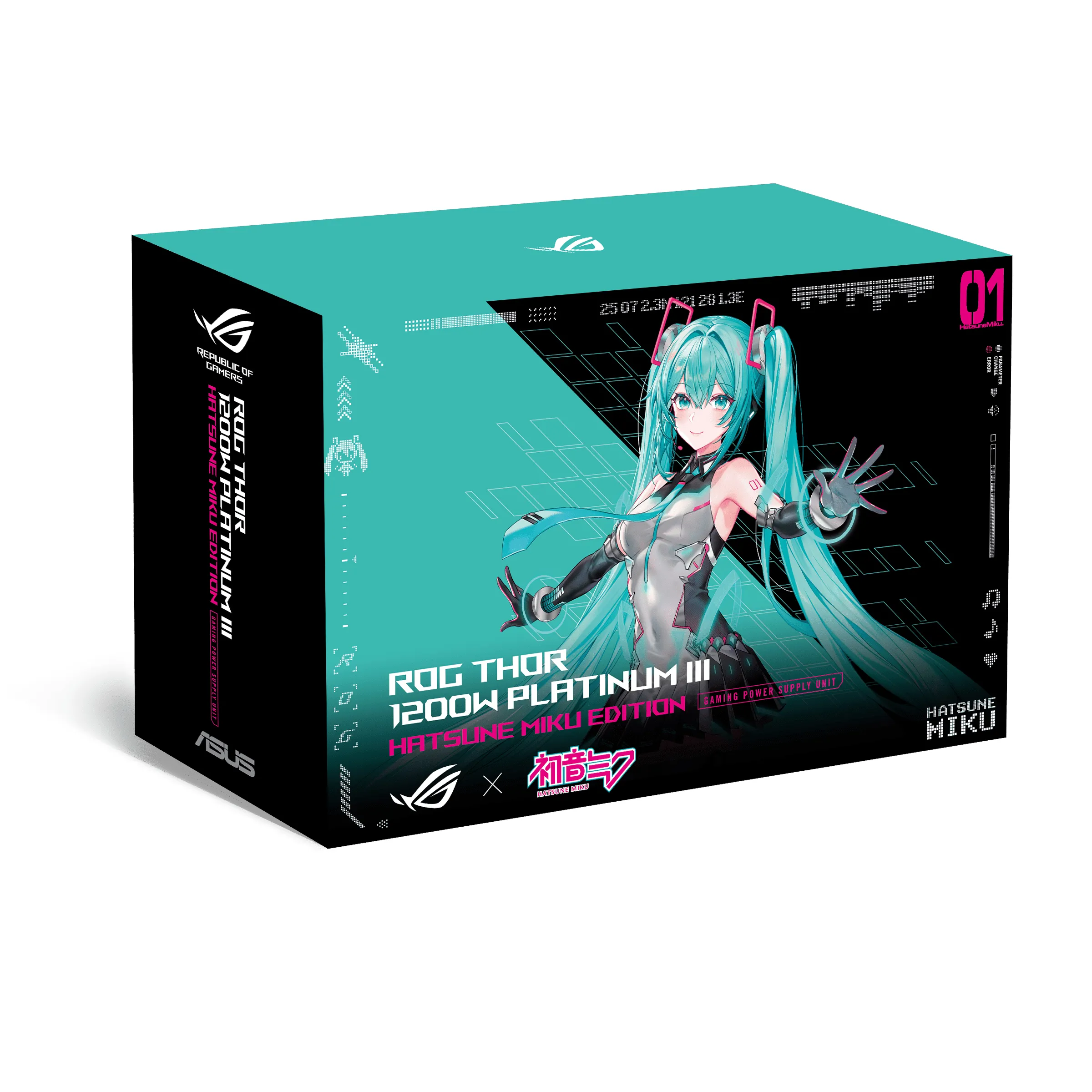 ASUS ROG Thor Platinum III Hatsune Miku Edition 1200W - PSU, 80 Plus Platinum