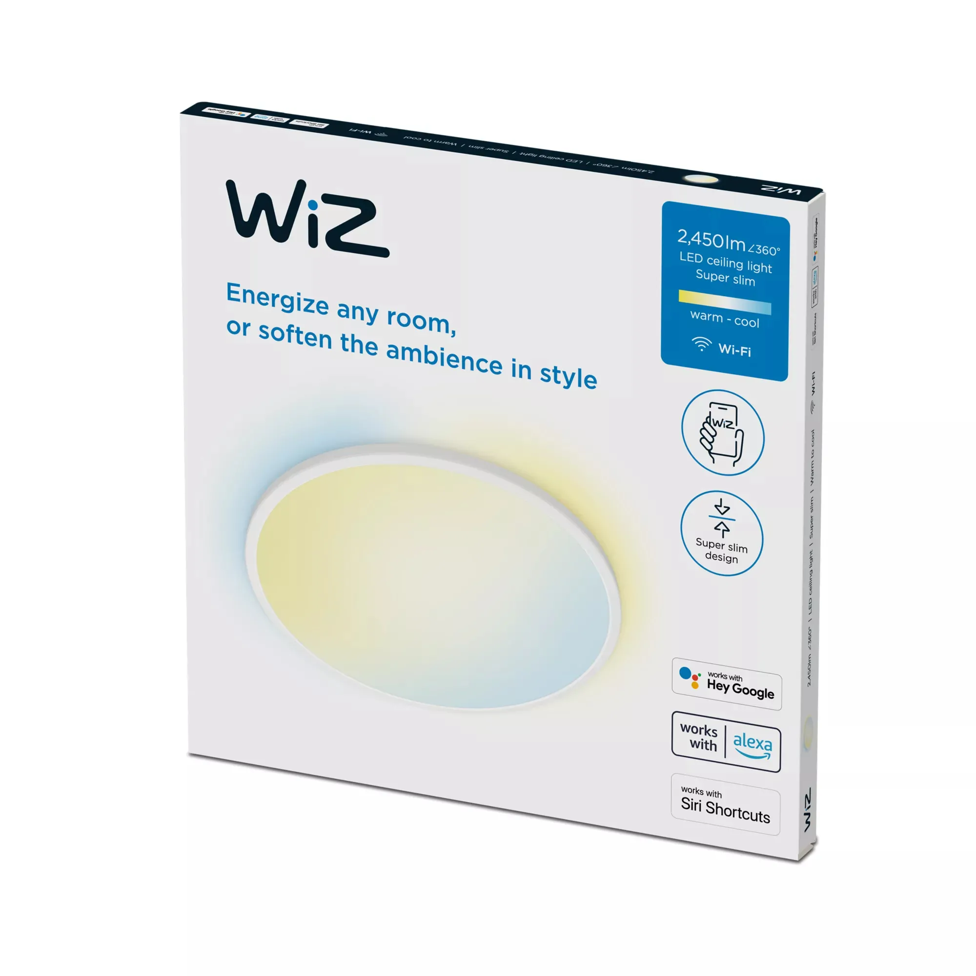 WiZ SuperSlim tunable white -kattovalaisin