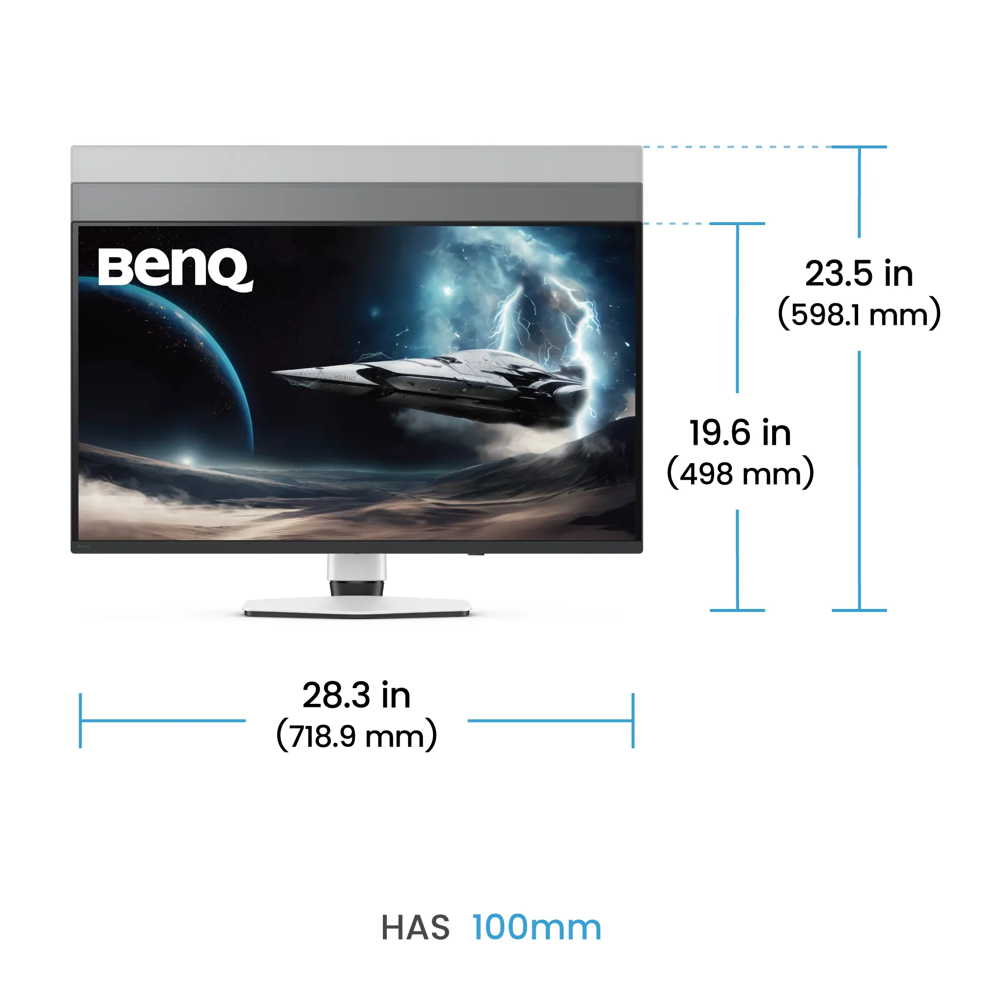 BenQ MOBIUZ EX321UZ 31.5" 4K Ultra HD, QD-OLED -pelin&auml;ytt&ouml;, 240Hz, HDR, USB-C hub